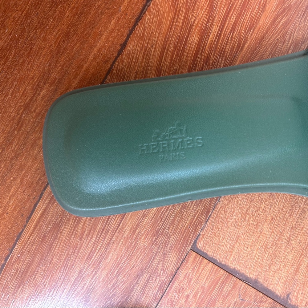 Hermes Oran green sandals, great condition!!! - Picture 11 of 12